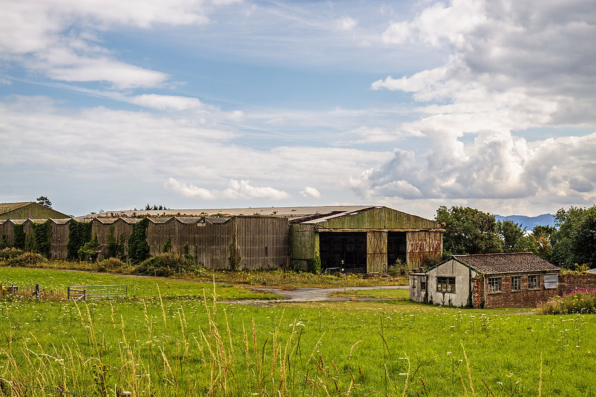 Saunders-Roe derelict buildings