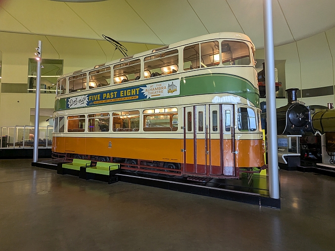 Glasgow Corporation Coronation tram at Riverside Museum.