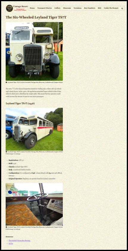 A Vintage Buses test post